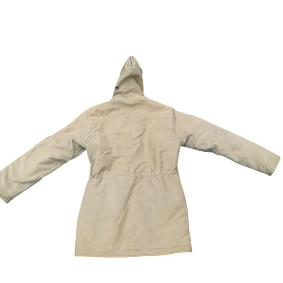 Vintage Military Parka Jacket Faux Fur Hood/Collar Men's Medium - Picture 4 of 16